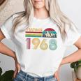 58歳の誕生日プレゼント 58歳 男性 女性 レトロ ヴィンテージ 1968 レディースTシャツ 彼女への贈り物