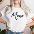 Beautiful Handwritten Font Momo Calligraphy レディースTシャツ 彼女への贈り物