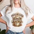 Instant Human Just Add Coffee 面白いカフェインの引用 レディースTシャツ 彼女への贈り物