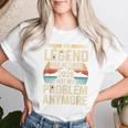 The Legend Has Retired 2026 面白い引用 レディースTシャツ 彼女への贈り物