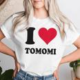 I Love Tomomi レディースTシャツ 彼女への贈り物