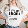 Physics Teacher Definition シャツ 学校初日 レディースTシャツ 彼女への贈り物