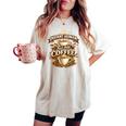 Instant Human Just Add Coffee 面白いカフェインの引用 レディースオーバーサイズコンフォートTシャツ Ivory