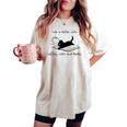 Life Is Better With Books Cats And Coffee レディースオーバーサイズコンフォートTシャツ Ivory