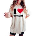 I Love Tomomi レディースオーバーサイズコンフォートTシャツ Ivory