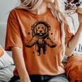Dog Dad Mompace 宇宙飛行士ゴールデンドゥードル レディースオーバーサイズコンフォートTシャツ Yam