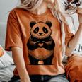 I Love Pandas 面白い、パンダが大好き レディースオーバーサイズコンフォートTシャツ Yam