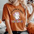 It's Been Aweet 100 Days Ofchool コスチューム ガールズ ユニコーン レディースオーバーサイズコンフォートTシャツ Yam