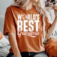 メンズ 世界一のおばあちゃん ドライ レディースオーバーサイズコンフォートTシャツ Yam