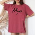 Beautiful Handwritten Font Momo Calligraphy レディースオーバーサイズコンフォートTシャツ Crimson