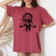 Dog Dad Mompace 宇宙飛行士ゴールデンドゥードル レディースオーバーサイズコンフォートTシャツ Crimson