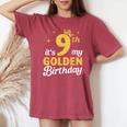 It's My 9Th Golden Birthday Happy 9歳から男の子、女の子へ レディースオーバーサイズコンフォートTシャツ Crimson