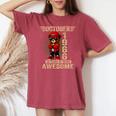 オンバック 10月60日 誕生日 男性 女性 1966年 テディベア レディースオーバーサイズコンフォートTシャツ Crimson