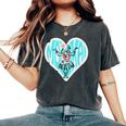ハワイ アロハ フラダンス フラガール 黒 かわいい ハート フラ レッスン ハワイアン 南国 花 人気 トロピカル レディースオーバーサイズコンフォートTシャツ Pepper
