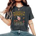 ヴィンテージ秋色 ハンプティダンプティ Having Had A Great Fall レディースオーバーサイズコンフォートTシャツ Pepper