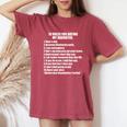 10 Rules Dating My Daughter 過保護 お父さん 保護 レディースオーバーサイズコンフォートTシャツ Crimson