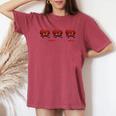 Amazon限定デザインfuchikoma レディースオーバーサイズコンフォートTシャツ Crimson
