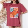 My Favoriteeason Is The Fall Of Fascismign Anti Fascism レディースオーバーサイズコンフォートTシャツ Crimson