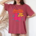República Dominicana Qué Lo Que ドミニカ共和国 花 レディースオーバーサイズコンフォートTシャツ Crimson