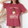 That's Enough I'm Going Mom & Dad エキゾチックショートヘアキャット レディースオーバーサイズコンフォートTシャツ Crimson