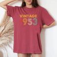 ヴィンテージ 1953 73歳の誕生日プレゼント 男性 女性 73歳 レディースオーバーサイズコンフォートTシャツ Crimson