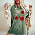 63年前に作られたバラの花 63歳 63歳の誕生日 レディースオーバーサイズコンフォートTシャツ Moss