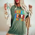 Awesome Level 8 Unlocked 8Th Birthday Boy Girlideo Gamer レディースオーバーサイズコンフォートTシャツ Moss