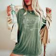 Duck Rabbit Graph 楽しい数学教師 イースターtシャツ レディースオーバーサイズコンフォートTシャツ Moss