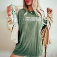 Hot Girls Love Dubstep Edm Rave Dj テクノ ハウスミュージック レディースオーバーサイズコンフォートTシャツ Moss