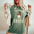That's Enough I'm Going Mom & Dad エキゾチックショートヘアキャット レディースオーバーサイズコンフォートTシャツ Moss