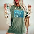 ヴィンセント・ファン・ゴッホ作「アーモンドの花の枝」1890 レディースオーバーサイズコンフォートTシャツ Moss