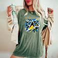 男性と女性の愛国心が強いセントルシア国旗の服セントルシア レディースオーバーサイズコンフォートTシャツ Moss