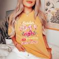 85歳 1941年10月 花柄 85歳 誕生日 男性 女性 レディースオーバーサイズコンフォートTシャツ Mustard