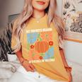 My Favoriteeason Is The Fall Of Fascismign Anti Fascism レディースオーバーサイズコンフォートTシャツ Mustard