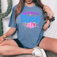 世界一偉大なマミさん-おばあちゃん レディースオーバーサイズコンフォートTシャツ Blue Jean