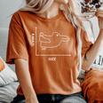 Duck Rabbit Graph 楽しい数学教師 イースターtシャツ レディースオーバーサイズコンフォートTシャツ Yam
