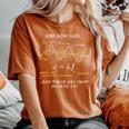 And God Said And There Was Light Math Christian Bible Verse Women's Oversized Comfort T-Shirt Yam