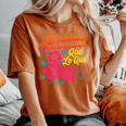 República Dominicana Qué Lo Que ドミニカ共和国 花 レディースオーバーサイズコンフォートTシャツ Yam