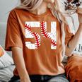 野球選手 ジャージ 番号54 54 Proud Baseball Mom Dad レディースオーバーサイズコンフォートTシャツ Yam