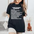 10 Rules Dating My Daughter 過保護 お父さん 保護 レディースオーバーサイズコンフォートTシャツ Black