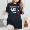 男性から女性へのトランスジェンダーlgbt レディースオーバーサイズコンフォートTシャツ Black