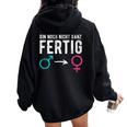 男性から女性へのトランスジェンダーlgbt レディース オーバーサイズ パーカー バックプリント Black