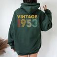 ヴィンテージ 1953 73歳の誕生日プレゼント 男性 女性 73歳 レディース オーバーサイズ パーカー バックプリント Navy Blue