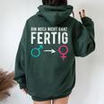 男性から女性へのトランスジェンダーlgbt レディース オーバーサイズ パーカー バックプリント Navy Blue