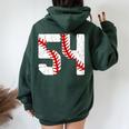 野球選手 ジャージ 番号54 54 Proud Baseball Mom Dad レディース オーバーサイズ パーカー バックプリント Navy Blue