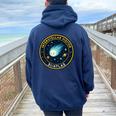 3I Atlas Interstellarisitor Missionパッチデザイン レディース オーバーサイズ パーカー バックプリント Forest