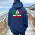 Iran Lionun Flagiranpersianflag Of Iran 長袖tシャツ レディース オーバーサイズ パーカー バックプリント Forest