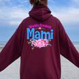 世界一偉大なマミさん-おばあちゃん レディース オーバーサイズ パーカー バックプリント Maroon