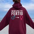 男性から女性へのトランスジェンダーlgbt レディース オーバーサイズ パーカー バックプリント Maroon