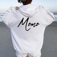 Beautiful Handwritten Font Momo Calligraphy レディース オーバーサイズ パーカー バックプリント White